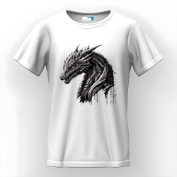 Tricou Unisex model Dragon calitate 100% bumbac DTF